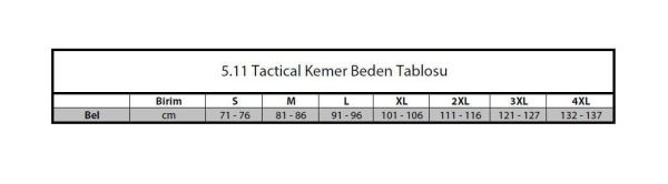 5.11 OPERATOR 1 3/4 SIYAH KEMER